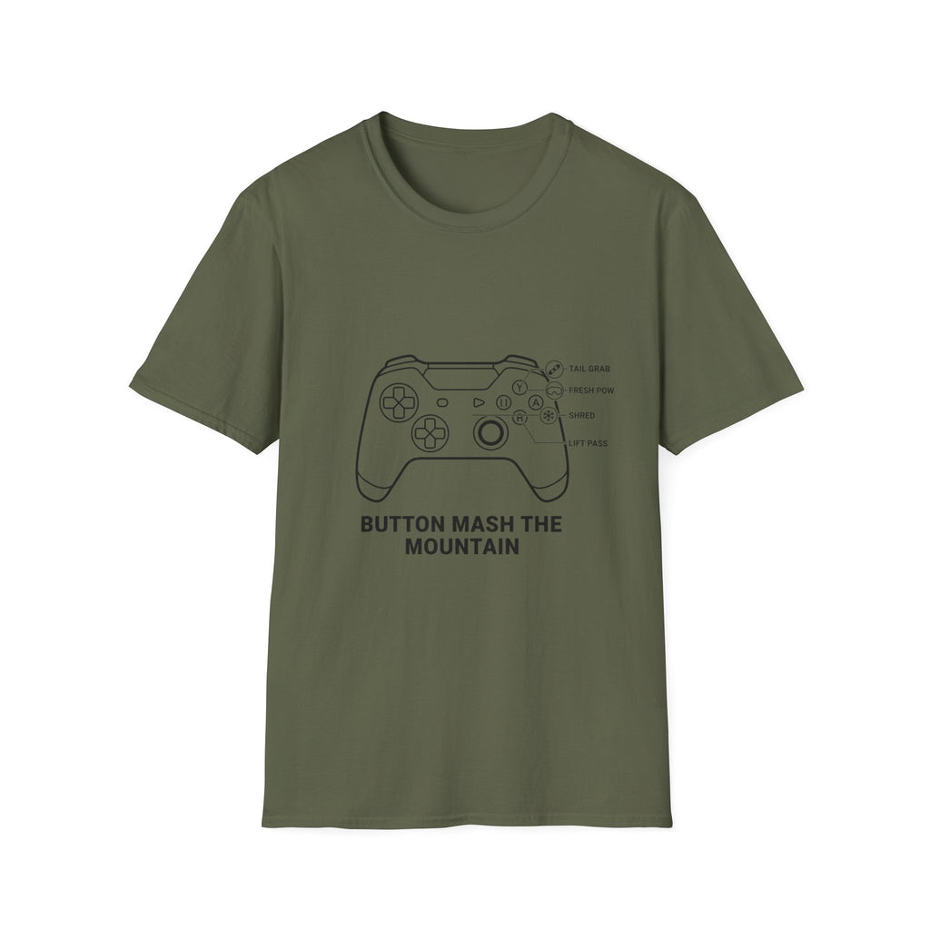 Button Mash The Mountain T-Shirt