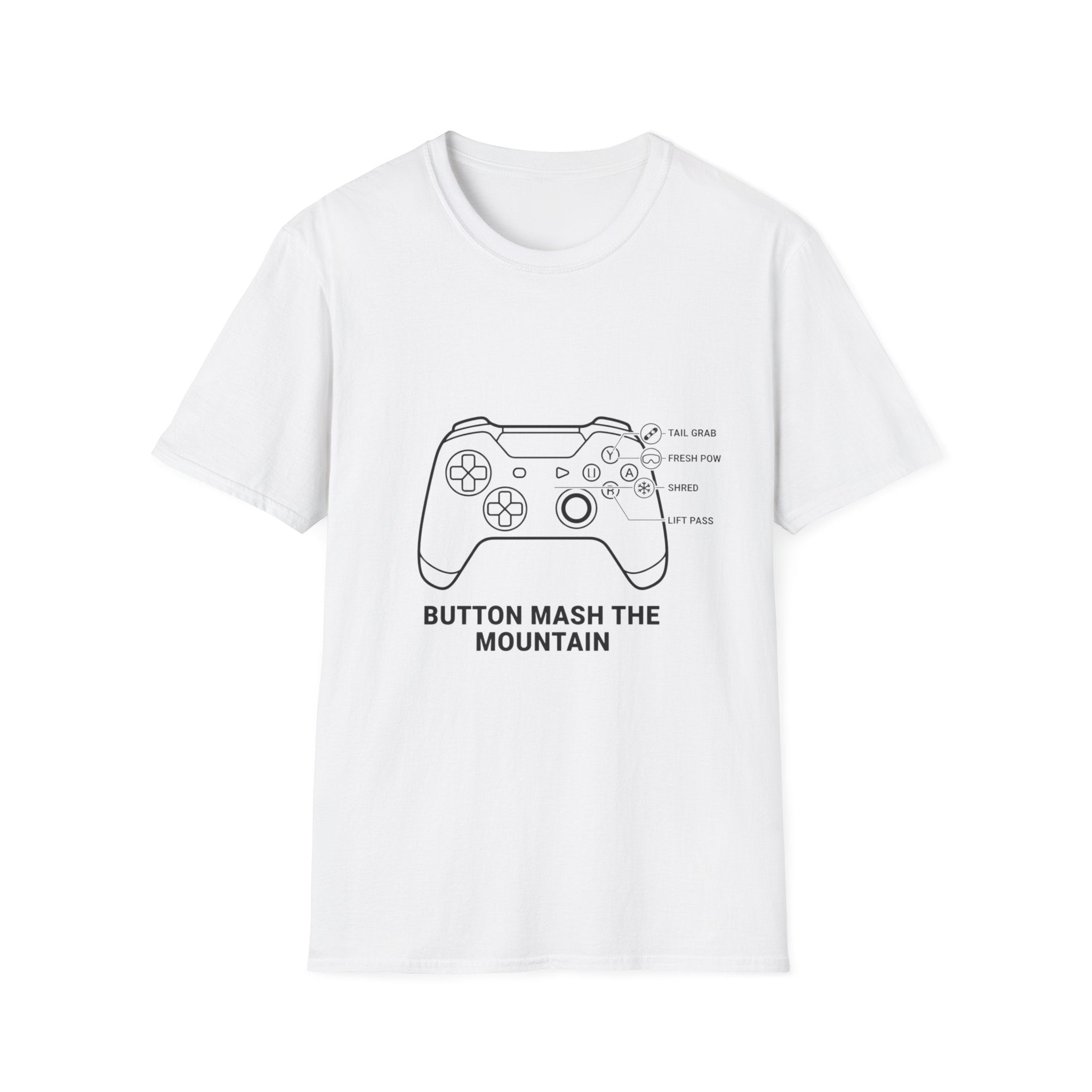 Button Mash The Mountain T-Shirt